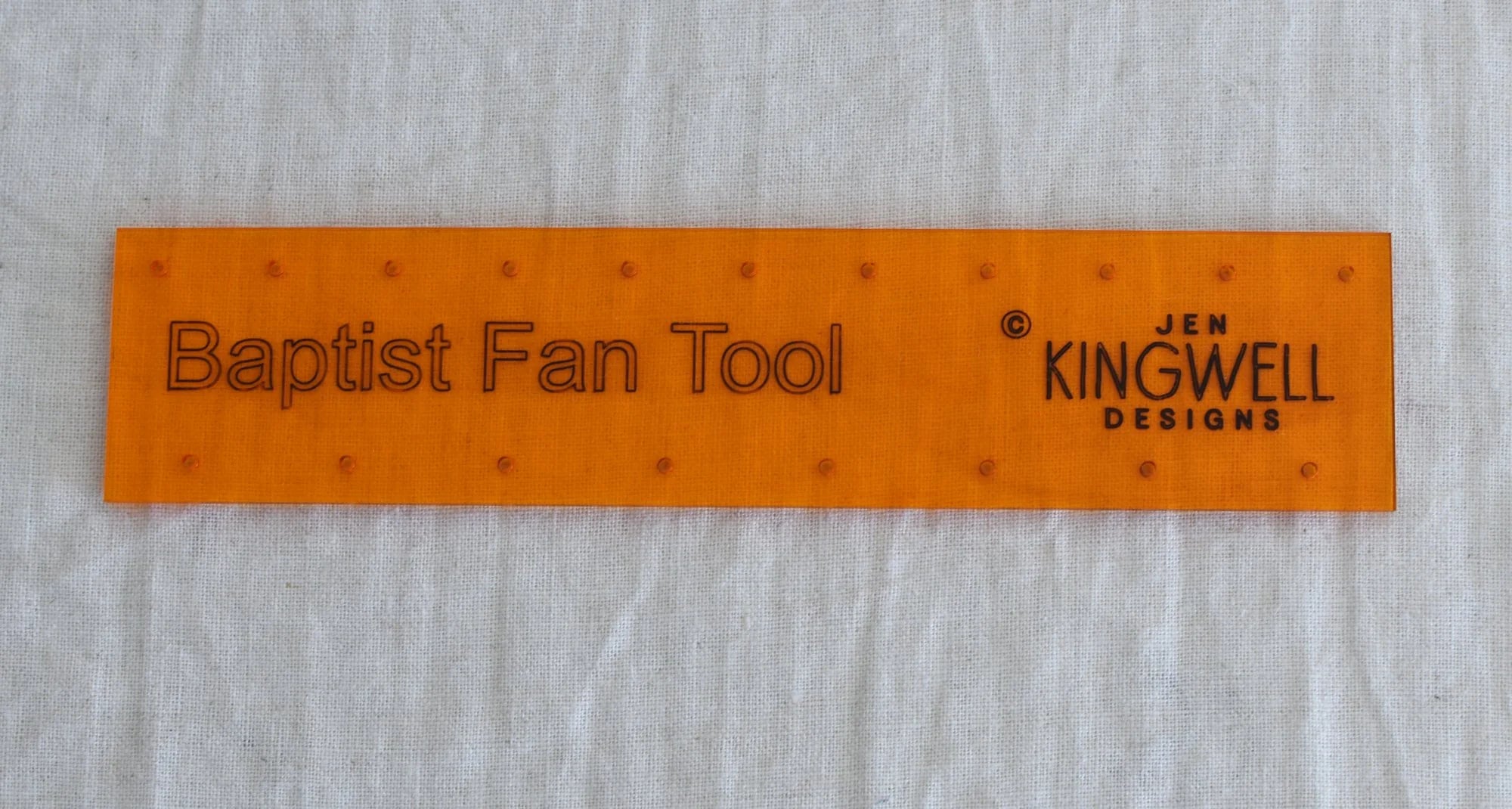 Jen Kingwell - Baptist Fan Quilting Ruler Template