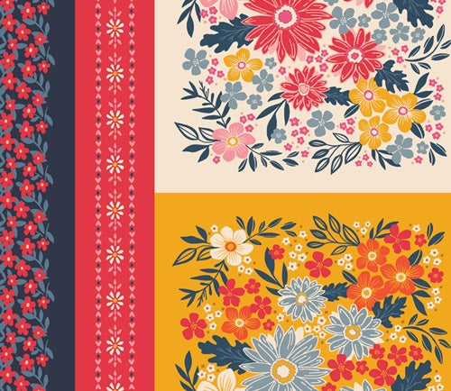 Flower Fields (AGF) - 15 Fat Quarters Fabric Wonders