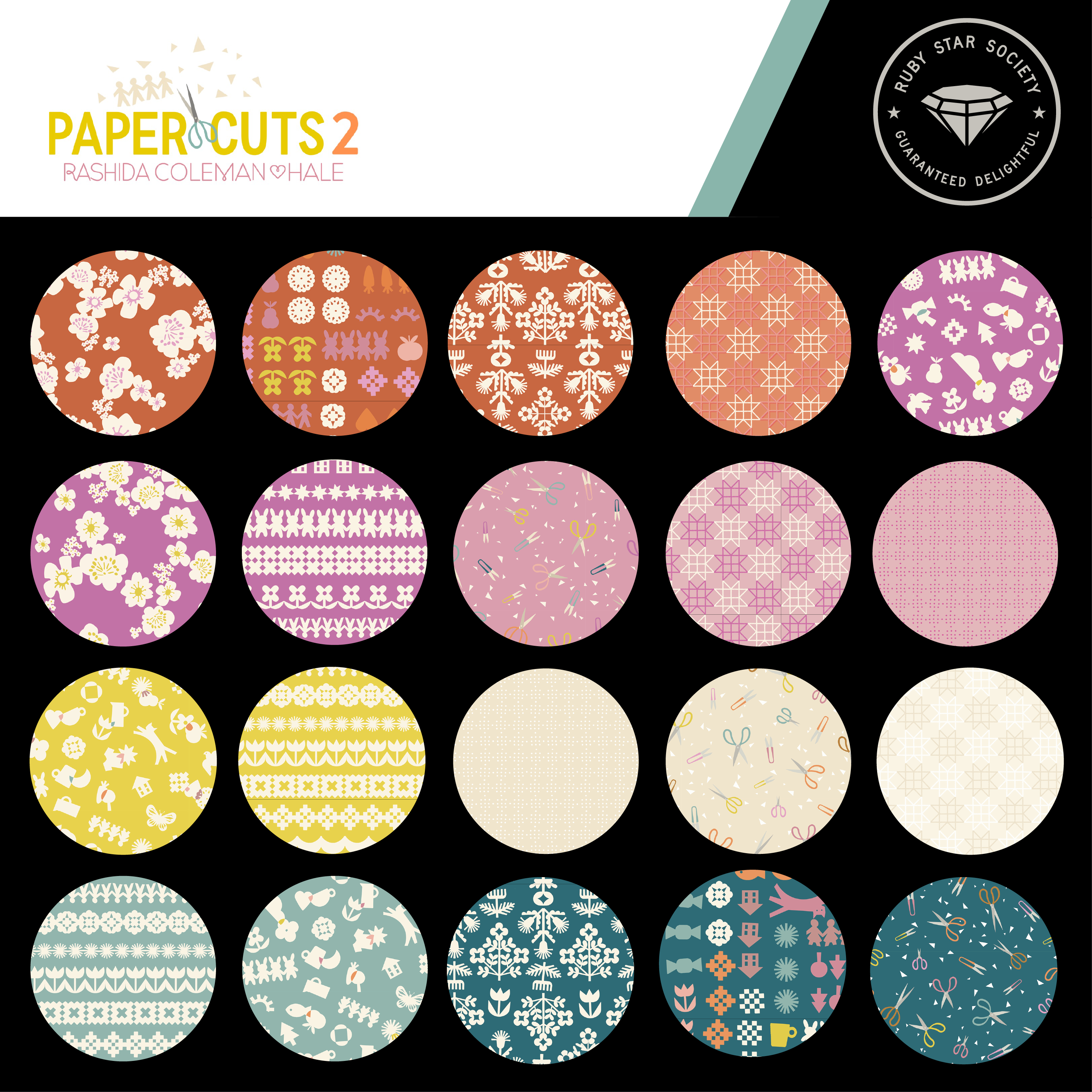 Paper Cuts 2 - Fat Quarter 25 pieces
