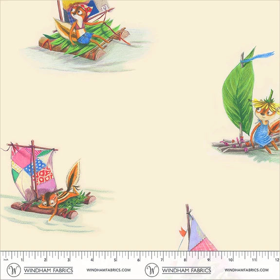 Boat Race - Stick Boats Ivory