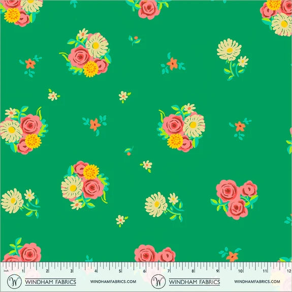 Boat Race - Denyse Floral Green