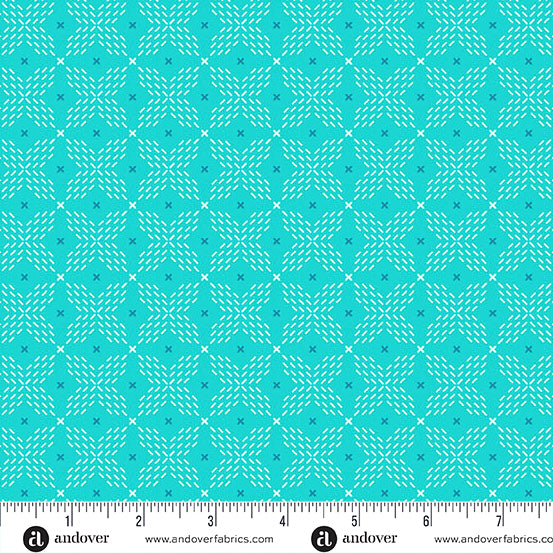 Color Pop Playground -Double Crossed - Teal
