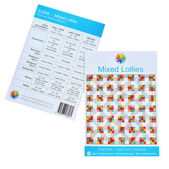Mixed Lollies Quilt Pattern