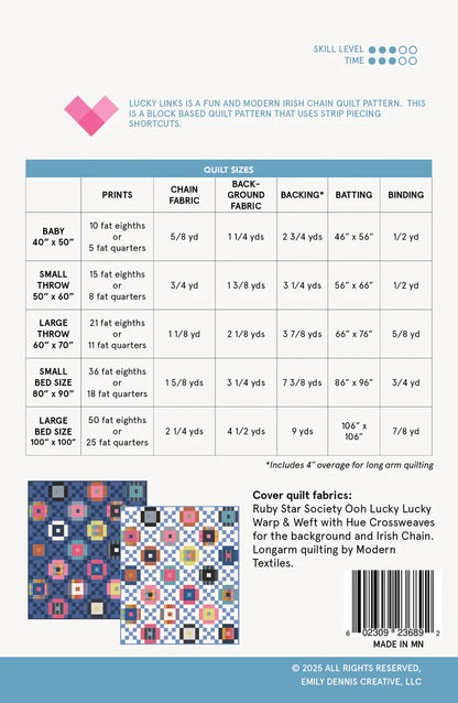 Quilty Love - Lucky Links Irish Chain