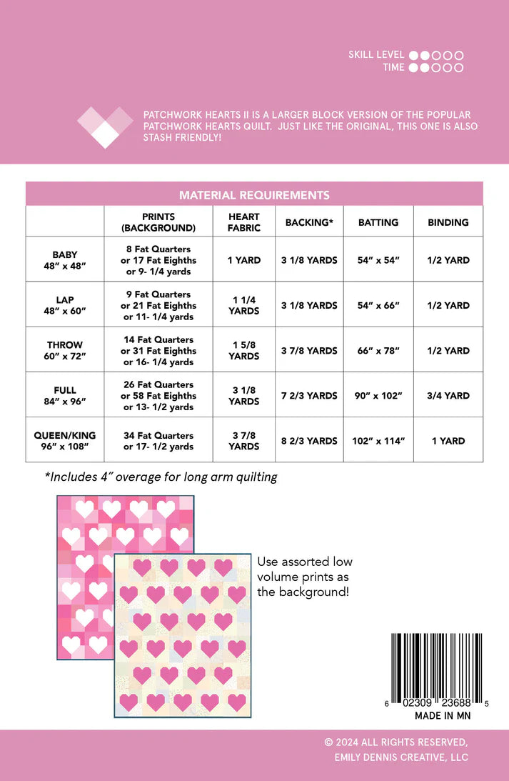 Quilty Love - Patchwork Hearts II