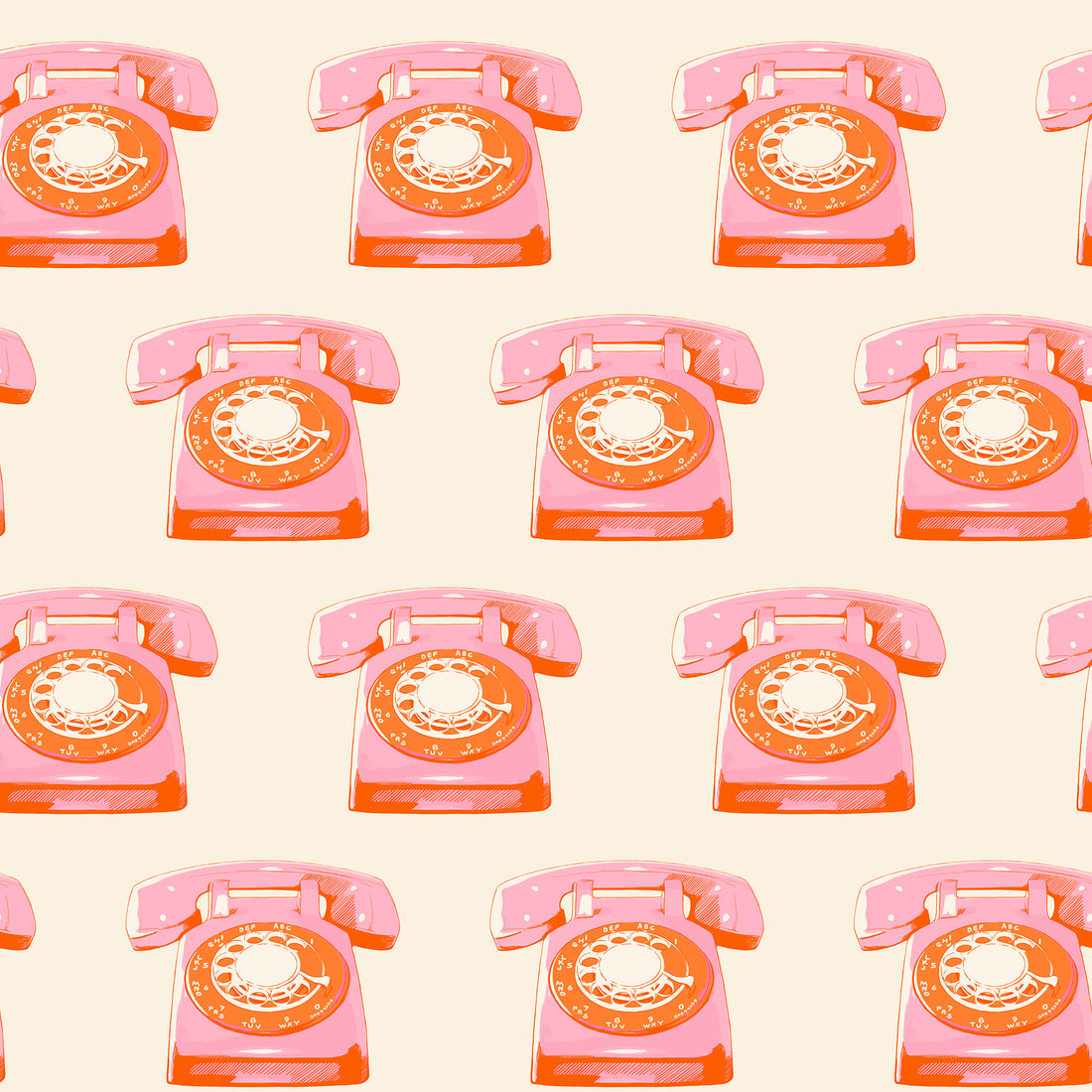 Sparkle Mart - Telephones Novelty Vintage Retro Kitsch Natural