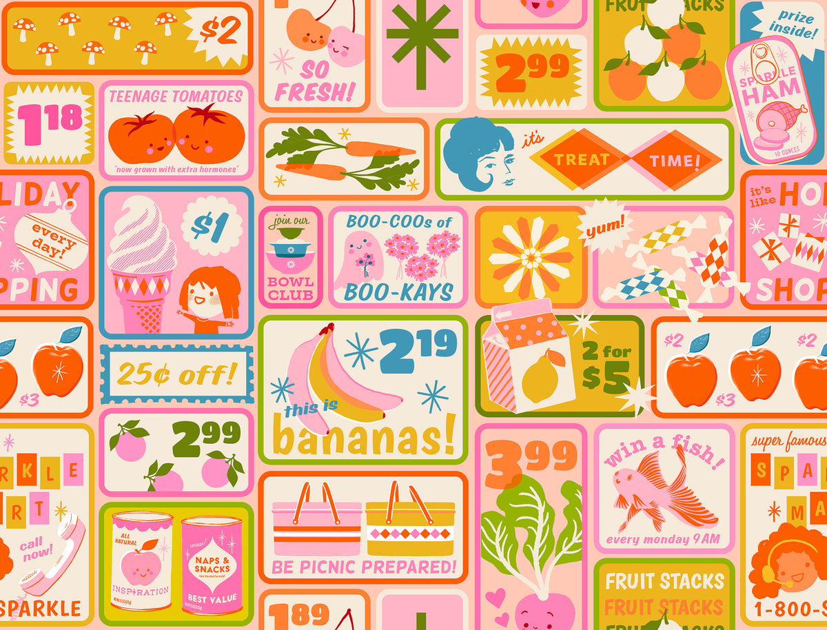 Sparkle Shopper - 9 Print Fat Quarter Bundle
