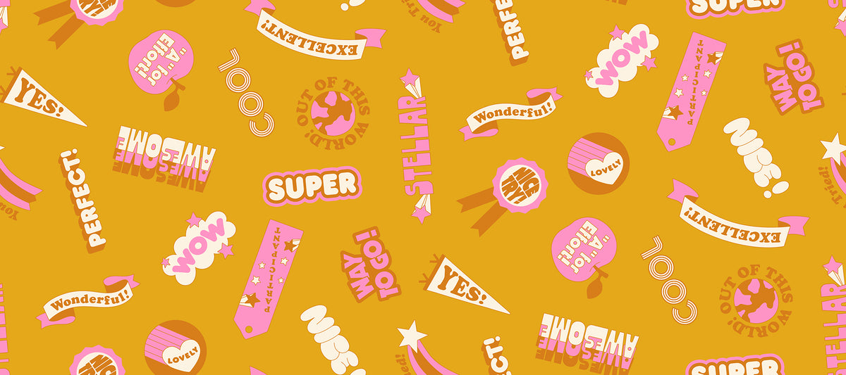 Sticker Book - Goldenrod