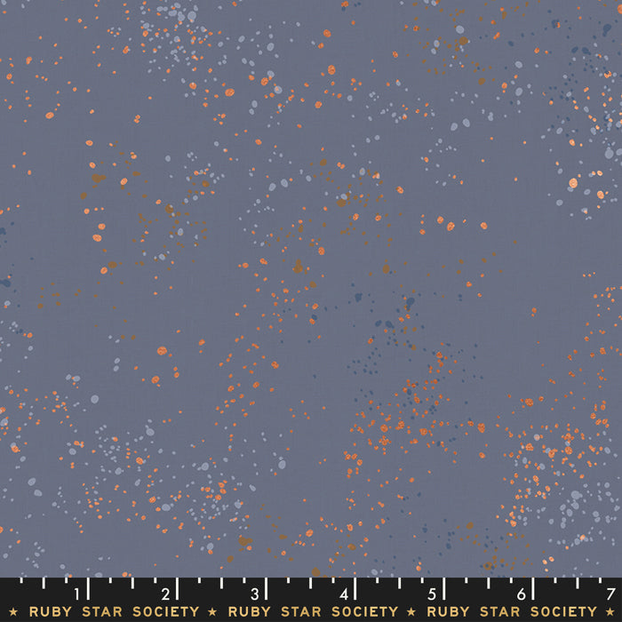 Speckled-Metallic Denim