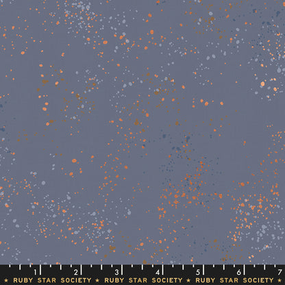 Speckled-Metallic Denim