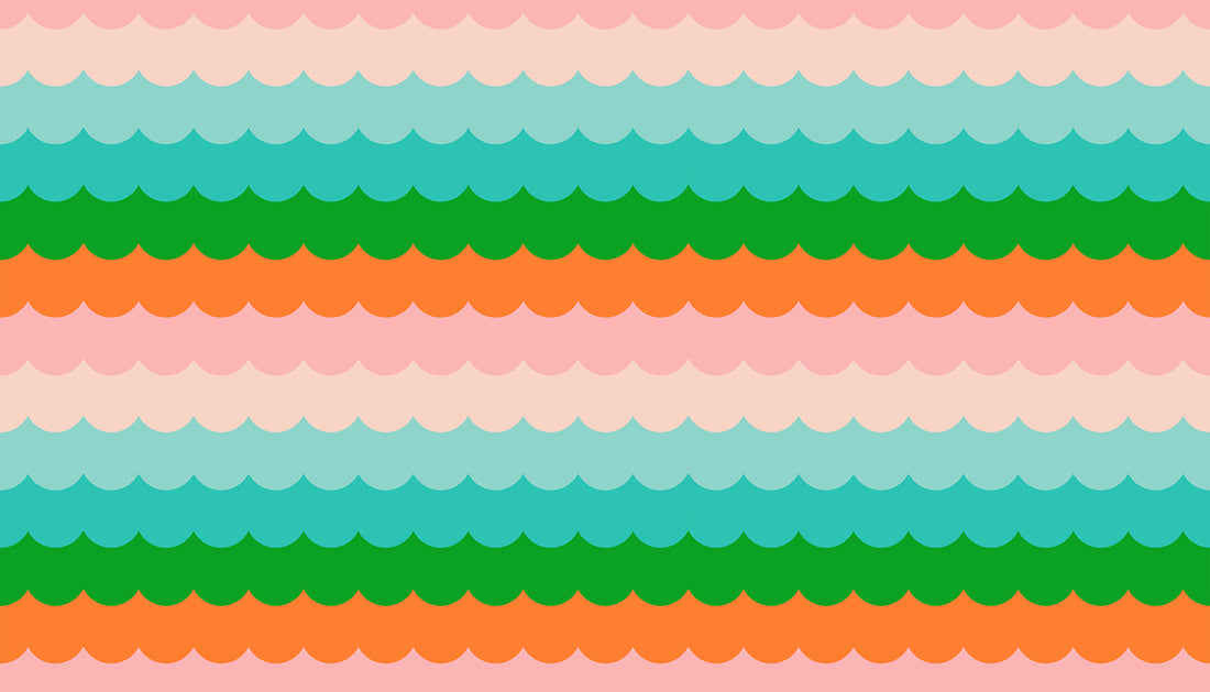 Poolside Too - Umbrella Scallops Verdant