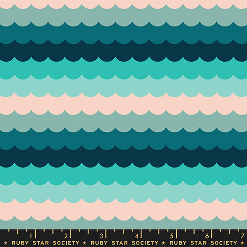 Poolside Too - Umbrella Scallops Peacock