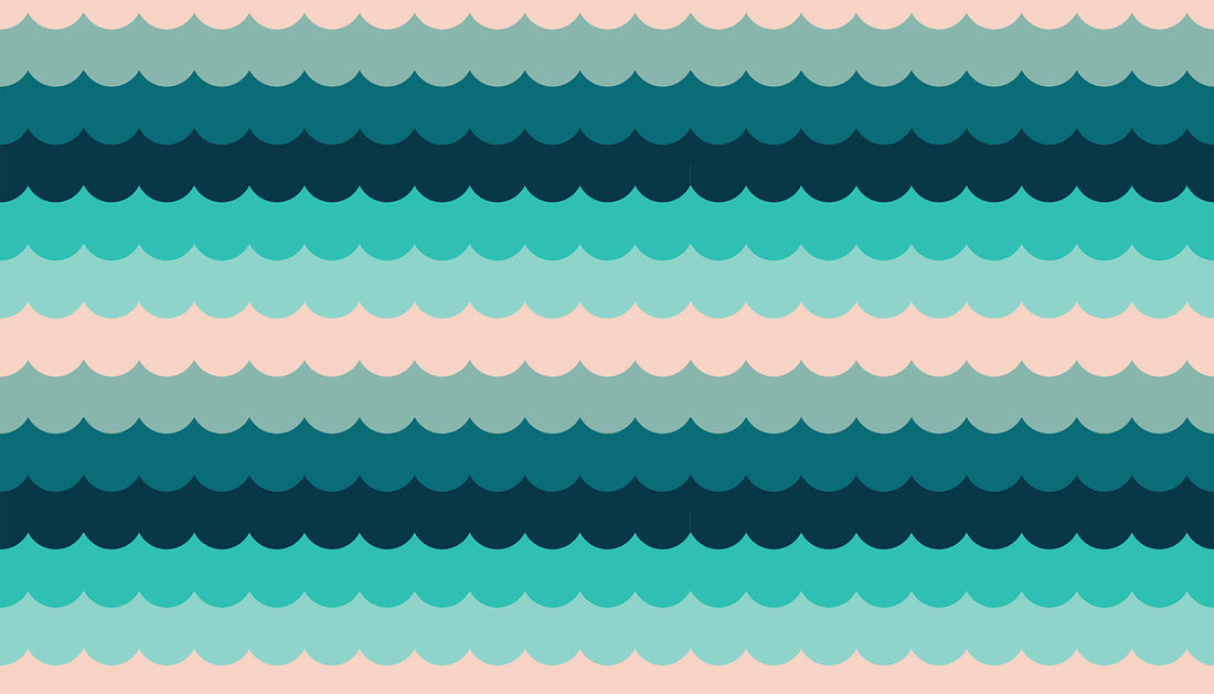 Poolside Too - Umbrella Scallops Peacock