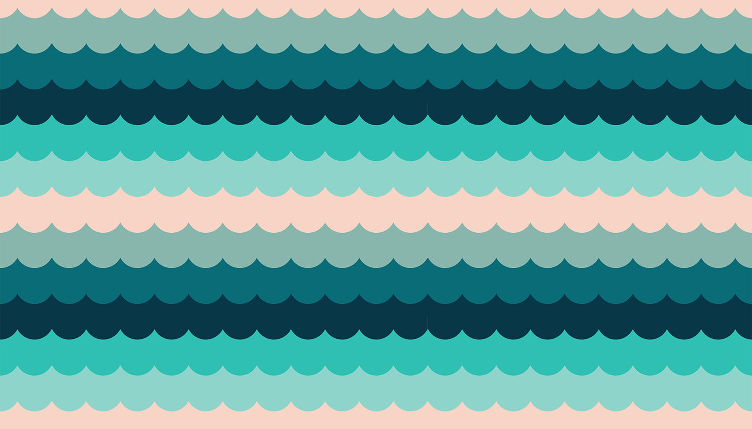 Poolside Too - Umbrella Scallops Peacock