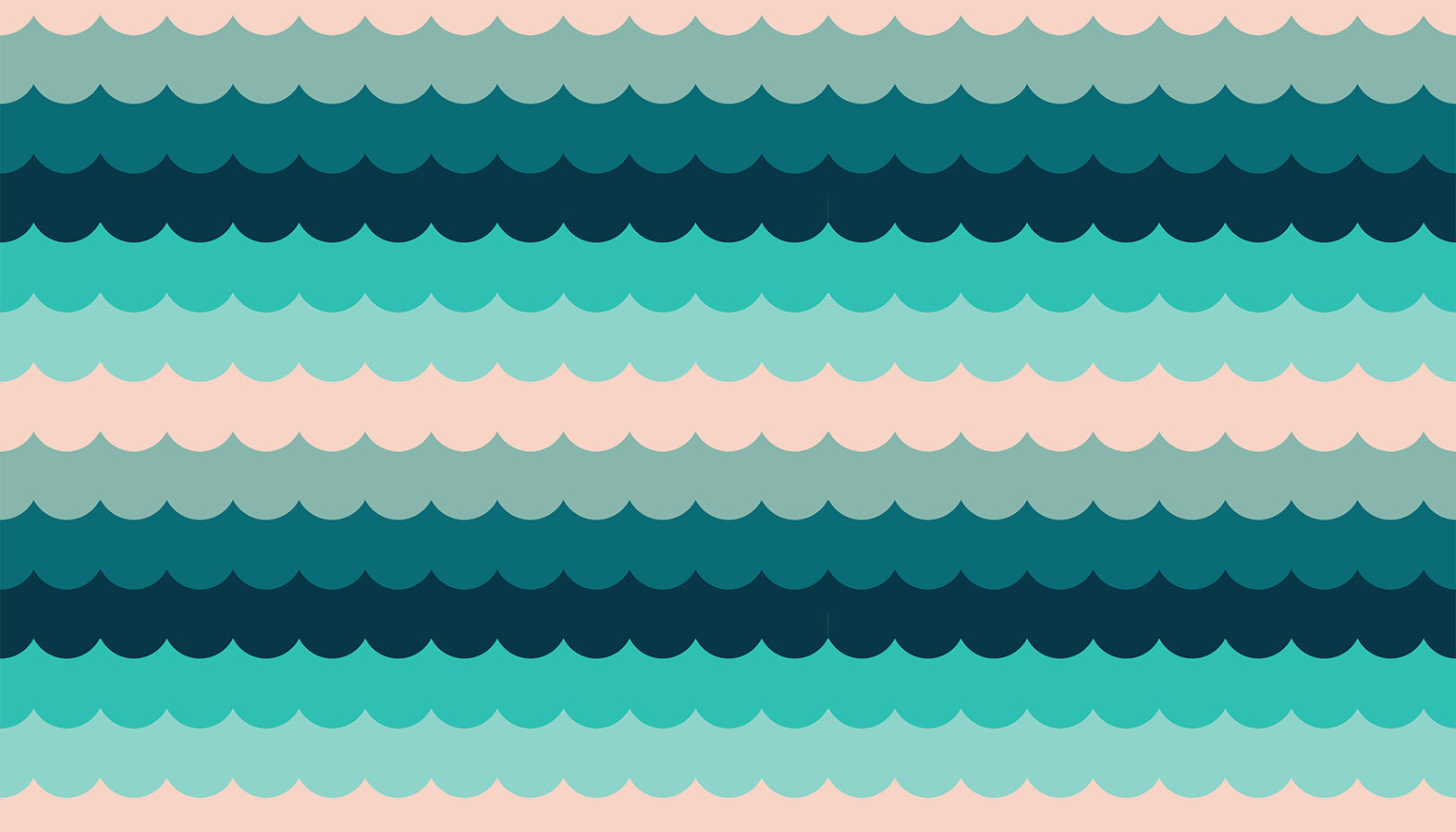 Poolside Too - Umbrella Scallops Peacock