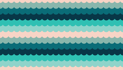 Poolside Too - Umbrella Scallops Peacock