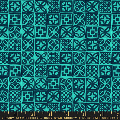 Poolside Too - Architectural Blocks Peacock