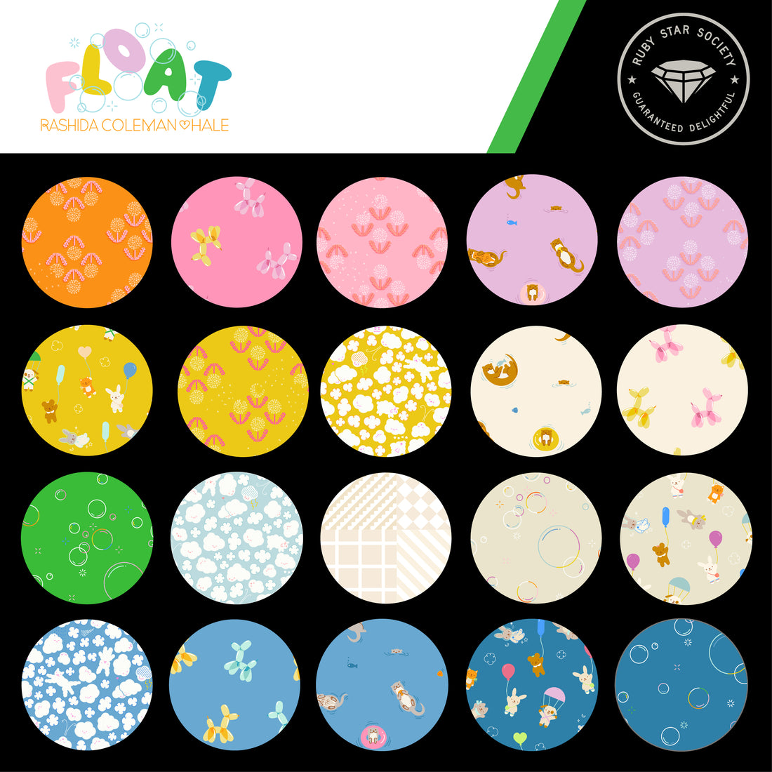 Float - 22 Print Fat Quarter Bundle